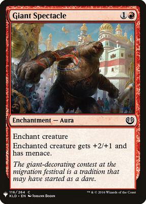 Giant Spectacle card from The List Reprints