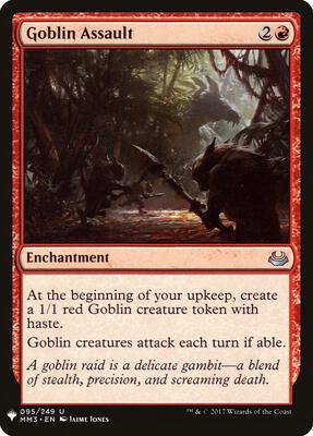 Goblin Assault card from The List Reprints
