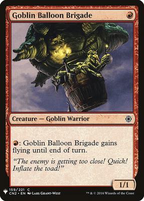 Goblin Balloon Brigade card from The List Reprints
