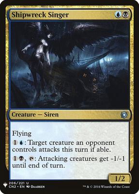 Shipwreck Singer card from The List Reprints