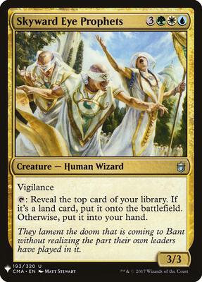Skyward Eye Prophets card from The List Reprints