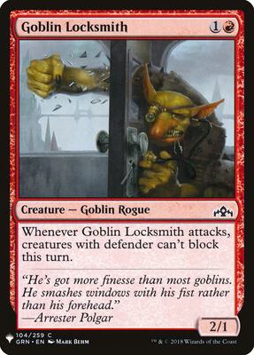 Goblin Locksmith card from The List Reprints