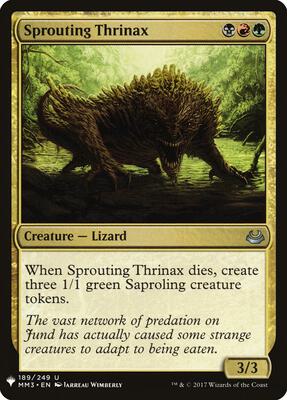 Sprouting Thrinax card from The List Reprints