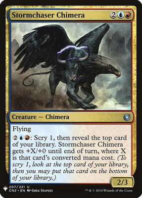 Stormchaser Chimera card from The List Reprints