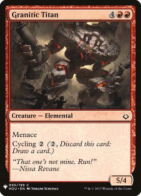 Granitic Titan card from The List Reprints
