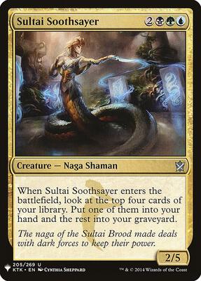 Sultai Soothsayer card from The List Reprints