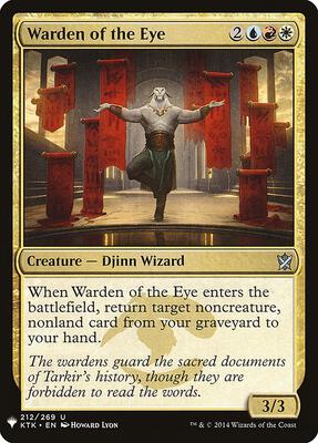 Warden of the Eye card from The List Reprints