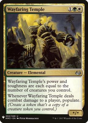 Wayfaring Temple card from The List Reprints