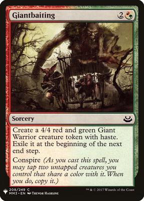 Giantbaiting card from The List Reprints