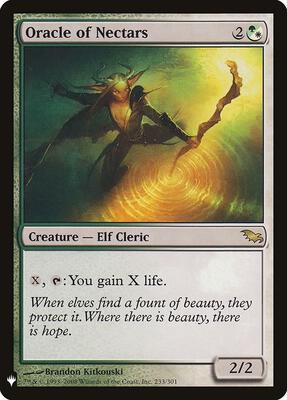 Oracle of Nectars card from The List Reprints