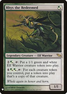 Rhys the Redeemed (SHM) card from The List Reprints