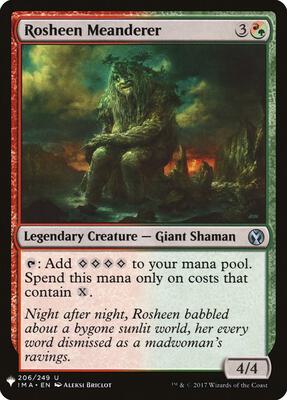 Rosheen Meanderer card from The List Reprints