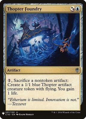 Thopter Foundry (C16) card from The List Reprints
