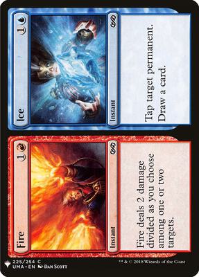 Fire // Ice card from The List Reprints