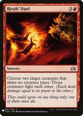 Rivals' Duel card from The List Reprints