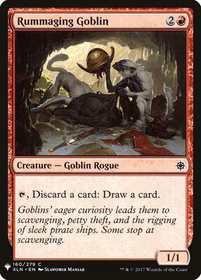 Rummaging Goblin card from The List Reprints