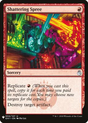 Shattering Spree card from The List Reprints