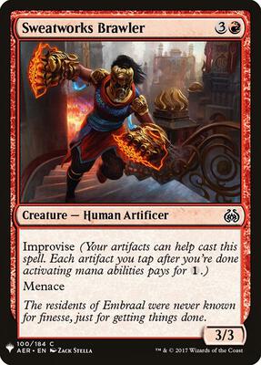 Sweatworks Brawler card from The List Reprints