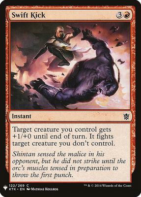 Swift Kick card from The List Reprints