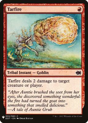 Tarfire card from The List Reprints