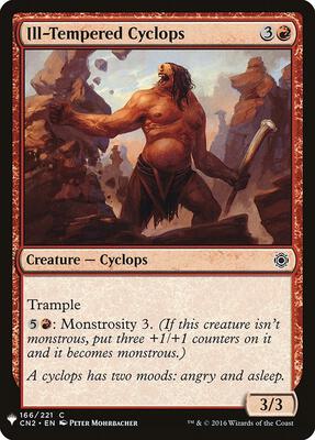 Ill-Tempered Cyclops card from The List Reprints