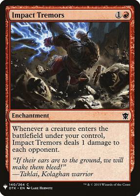 Impact Tremors (DTK) card from The List Reprints