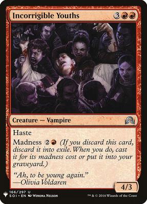 Incorrigible Youths card from The List Reprints