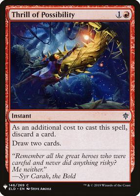 Thrill of Possibility card from The List Reprints