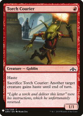 Torch Courier card from The List Reprints