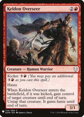 Keldon Overseer card from The List Reprints
