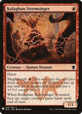 Kolaghan Stormsinger card from The List Reprints