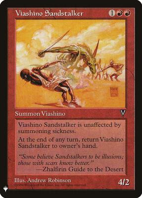 Viashino Sandstalker card from The List Reprints