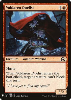 Voldaren Duelist card from The List Reprints