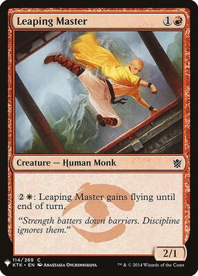 Leaping Master card from The List Reprints
