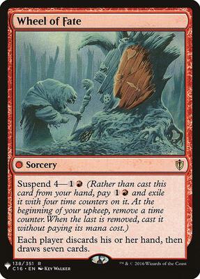 Wheel of Fate card from The List Reprints
