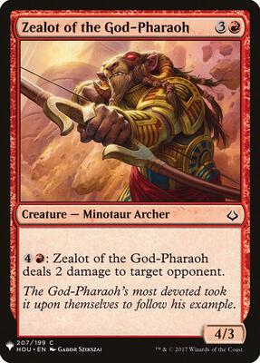 Zealot of the God-Pharaoh card from The List Reprints
