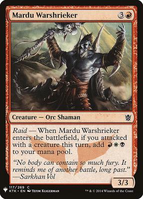 Mardu Warshrieker card from The List Reprints