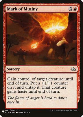 Mark of Mutiny card from The List Reprints