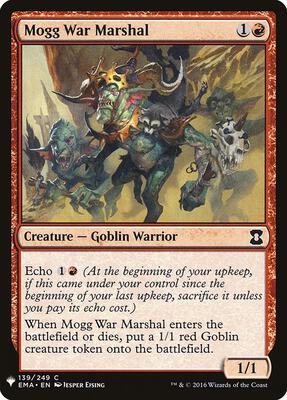 Mogg War Marshal (EMA) card from The List Reprints
