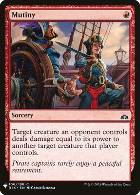 Mutiny card from The List Reprints