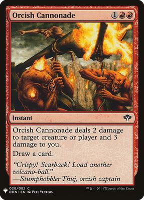 Orcish Cannonade card from The List Reprints
