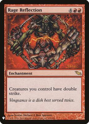 Rage Reflection card from The List Reprints