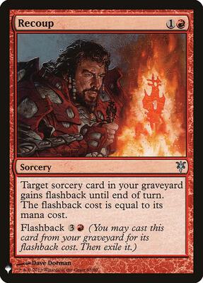 Recoup card from The List Reprints