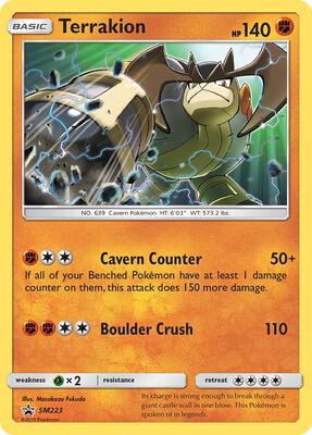 Terrakion - SM223 card from SM Promos