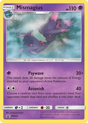 Mismagius - SM222 card from SM Promos