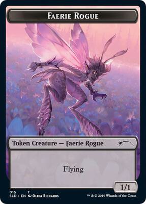 Faerie Rogue Token (015) card from Secret Lair Drop Series