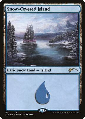 Snow-Covered Island (2) card from Secret Lair Drop Series
