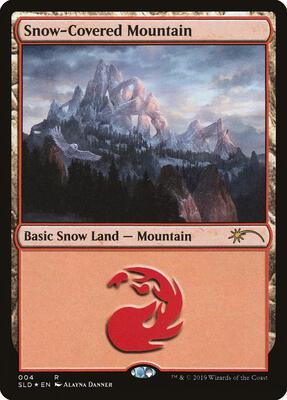 Snow-Covered Mountain (4) card from Secret Lair Drop Series