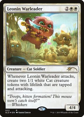 Leonin Warleader card from Secret Lair Drop Series