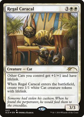 Regal Caracal card from Secret Lair Drop Series
